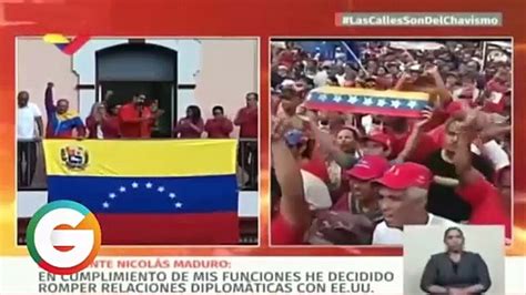 Nicol S Maduro Rompe Relaciones Diplom Ticas Con Ee Uu V Deo Dailymotion