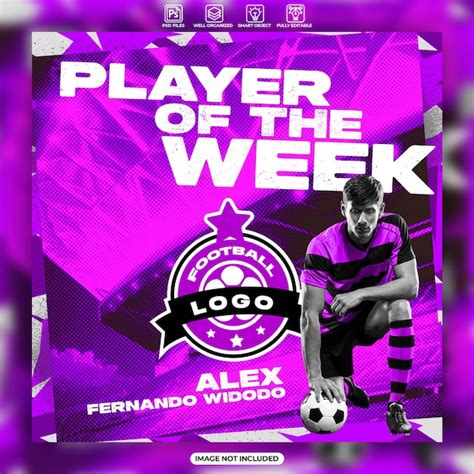 Premium Psd Player Of The Week Football Banner Or Poster Design