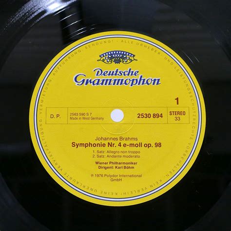 Yahoo Karl Bohm Brahms Symphonie Nr Dg