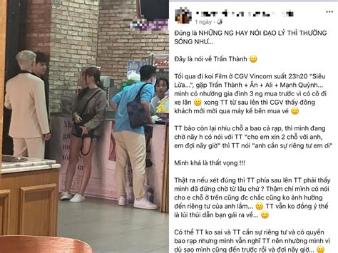 Dân mạng tranh cãi gay gắt vụ Trấn Thành bao rạp vì muốn riêng tư