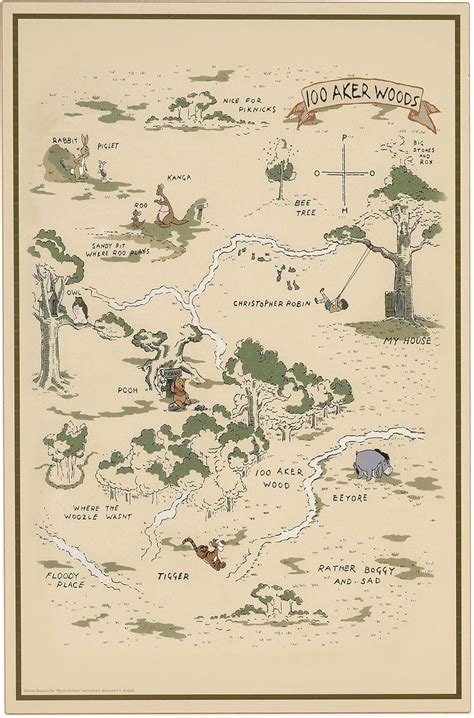 Amazon Open Road Brands Disney Winnie The Pooh Hundred Acre Wood