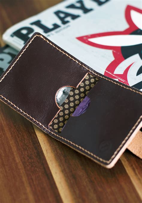 Leather condom case condom holder with two pockets | Etsy