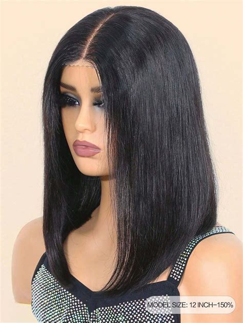 Glueless Straight Bob Wigs X Lace Closure Wigs Human Hair Lace Front