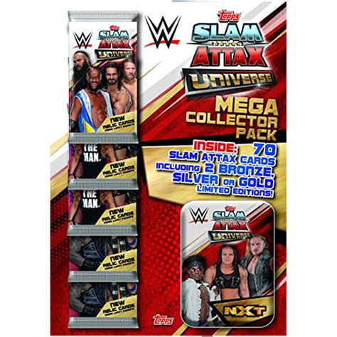 Topps Slam Attax Universe Wwe Trading Cards Collector Pack