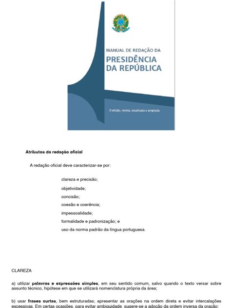 Aula 1 E 2 Manual De Redação Da Pr Pdf Caixa Alta E Caixa Baixa Aspas