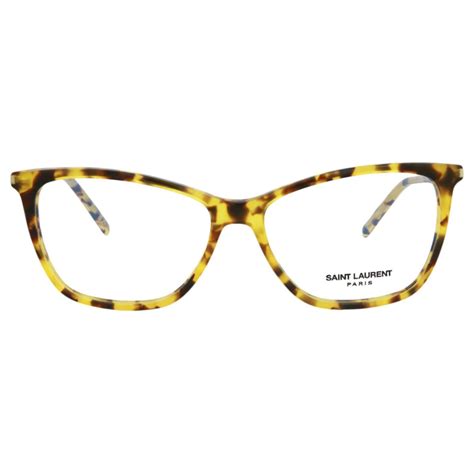 Saint Laurent Cat Eye Frame Acetate Optical Frames Brown Cellulose