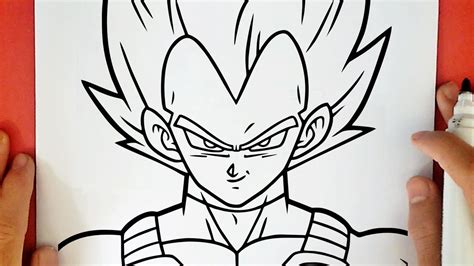 HOW TO DRAW VEGETA SSJ BLUE - YouTube