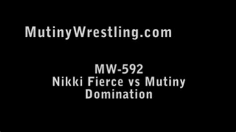 Mw 592 Mutiny Vs Nikki Fierce Judo Throws Wrestling Part 3 Mutiny Productions Mutiny World