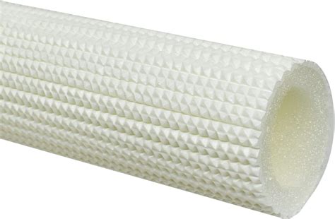 White Embossing City Pipe Insulation Foam Tube 25mmx7mmx15m Foam
