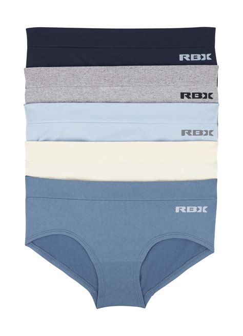 Rbx Active Women S Solid Colors Cheeky Bikini Underwear Pack Walmart