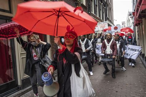 Amsterdam Sex Workers During Demonstration Against Editorial Stock