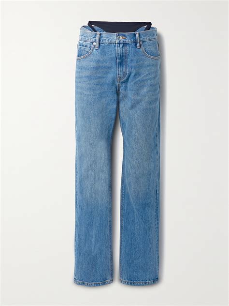 Alexander Wang Low Rise Bikini Layer Jean In Denim In Vintage Medium