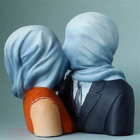 Escultura Os Amantes René Magritte Made In France Orig