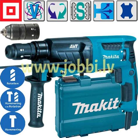 Makita HR2631FT perforators + koferis