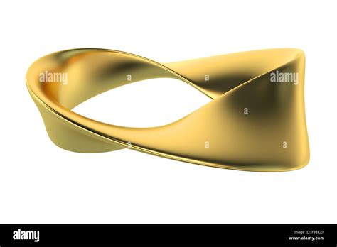 mobius  moebius strip isolated  white background stock photo alamy