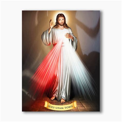 Merciful Jesus, modern religious plexiglass painting