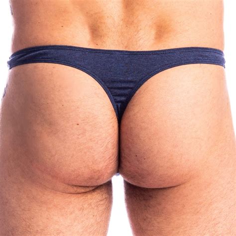L Homme Invisible Bleu De Chine Bikini Thong Blue INDERWEAR