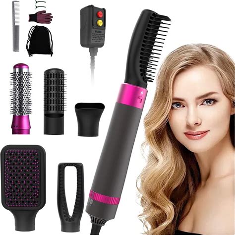 Yolispa In Hot Air Brush Negative Ionic Hair Styler With