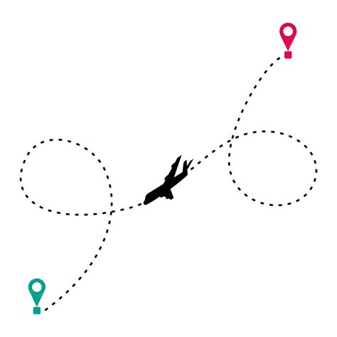 Premium Vector | Airplane Travel Routes