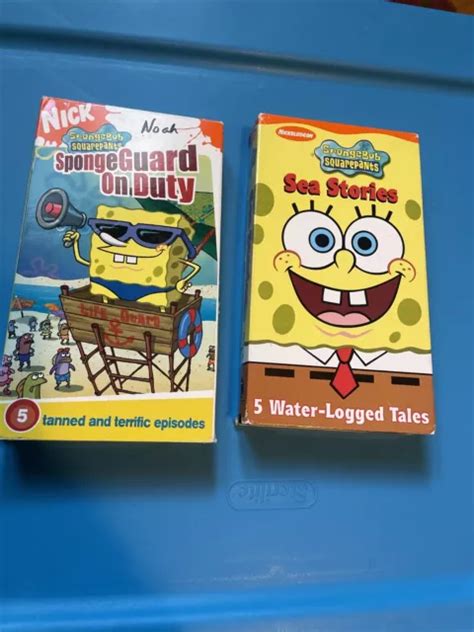 Nickelodeon Spongebob Squarepants Lot Vhs Deep Sea Sillies Bikini