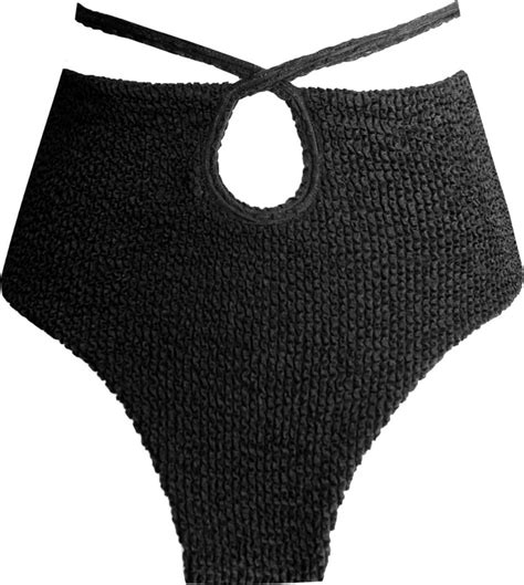 Leonessa Lingerie Women S Paros High Rise Bikini Bottom Black ShopStyle Two Piece Swimsuits