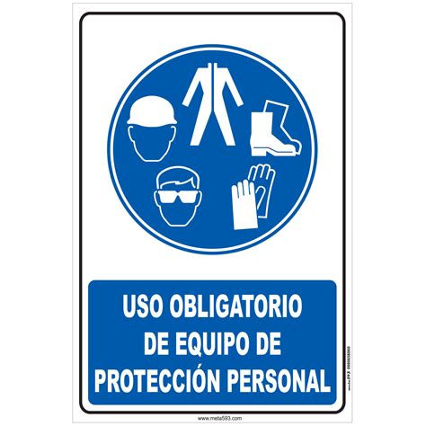 Uso obligatorio de equipo de protección personal META593