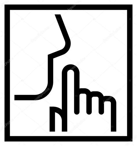 Keep Silence Icon — Stock Vector © Furtaev 57364351