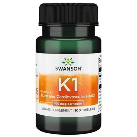 Swanson Vitamin K Mcg Tabs