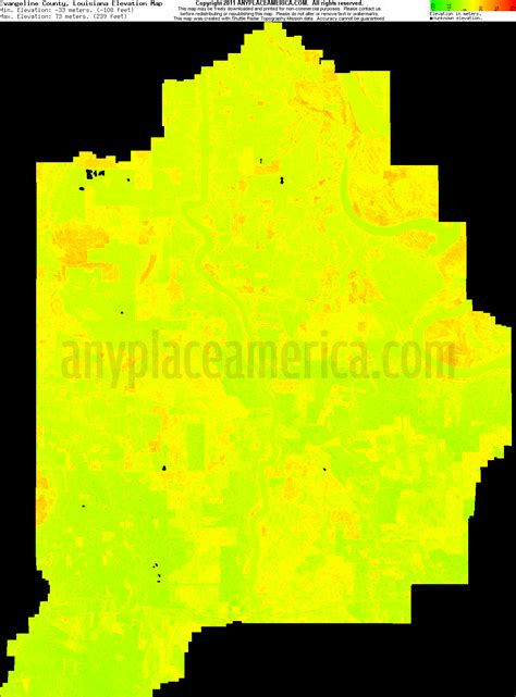 Free Evangeline Parish Louisiana Topo Maps And Elevations