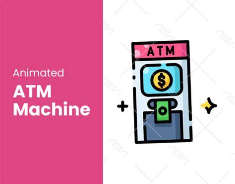 Animated Atm Machine Displaying Money And Colorful By Astadigital On Dribbble