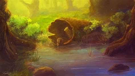 Forest Pond by Ruth-Tay on DeviantArt