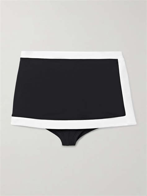 STAUD Nell Layered Two Tone Bikini Briefs NET A PORTER