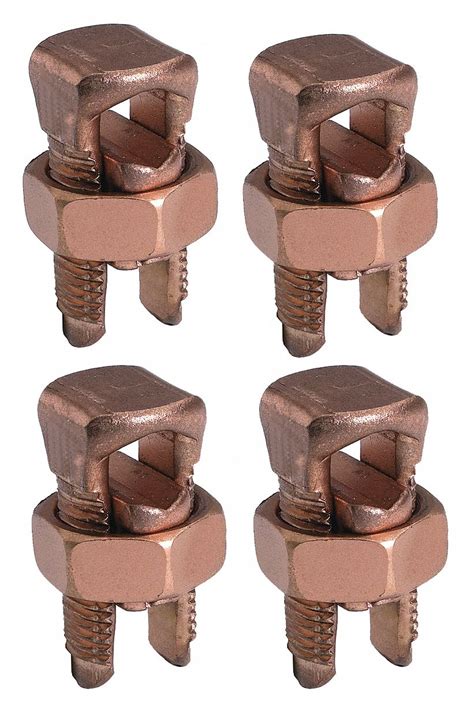 Burndy 6 Awg 2 Awg Copper Split Bolt Connector Kit 7dx23nathan