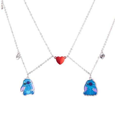 Disney Stitch Girls Jewellery Set, Friendship Necklace Set - Stitch Gi