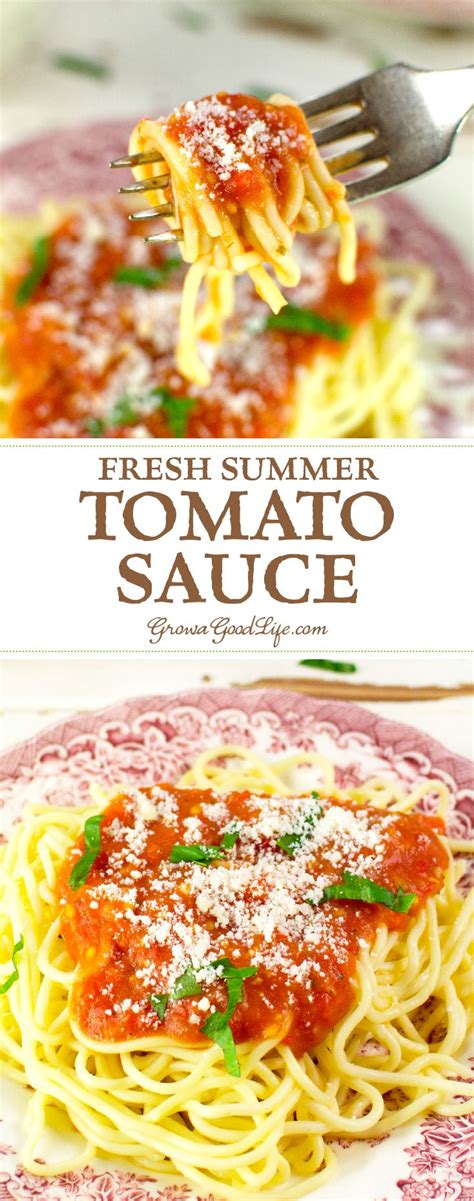 This Summer Tomato Sauce Recipe Combines Vine Ripened Tomatoes With