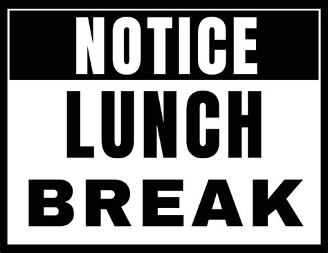 Free Printable Out To Lunch Sign Templates [PDF, Word]