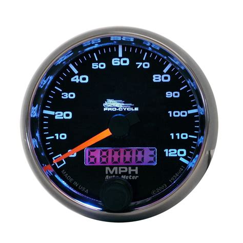 Autometer Black Pro Cyle 2 58in 0 120 Mph Electric Speedometer Gauge