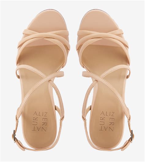 Buy Naturalizer Kelsi Nude Wedge Sandals In Nude 6thStreet Oman