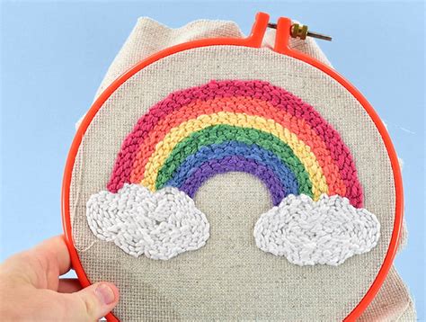 Punch Needle Rainbow Applique Tutorial ⋆ Dream A Little Bigger