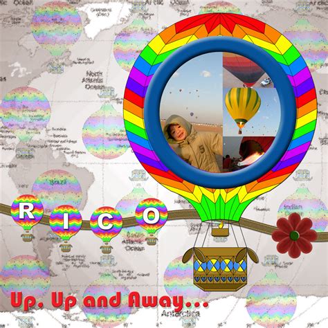 Hot Air Balloon Digital Scrapbooking At Scrapbook Flair