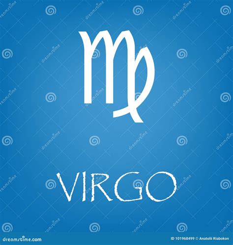 Virgo Zodiac Sign Icon Vector Simple Stock Vector Illustration Of
