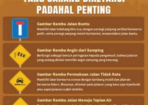 Perhatikan Warna Dasar Rambu Lalu Lintas Beda Warna Memiliki Beda Arti