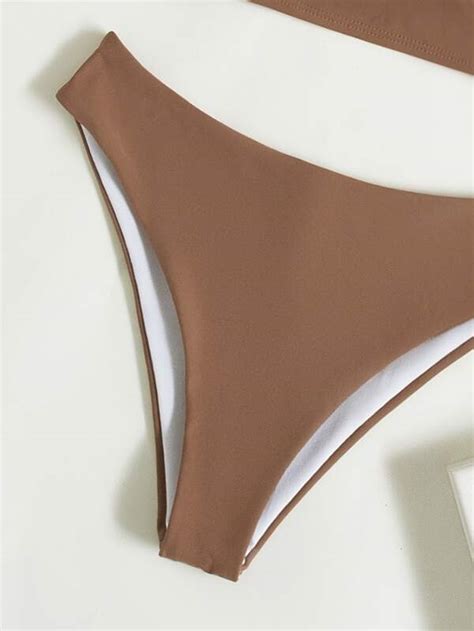 Criss Cross Push Up Bikini Swimsuit Shein Usa