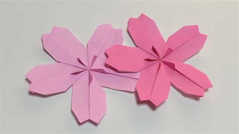 How To Make A Paper Cherry Blossom Origami Flower Cherry Blossom Tutorial Youtube