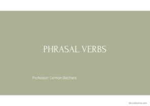 7 Phrasal Verbs General Grammar Practice Grammar Practice