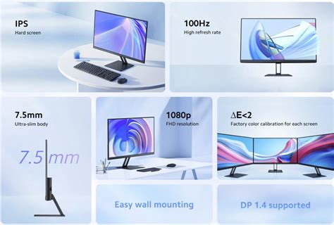 Xiaomi представи 23,8-инчовия монитор A24i с честота на опресняване 100 ...