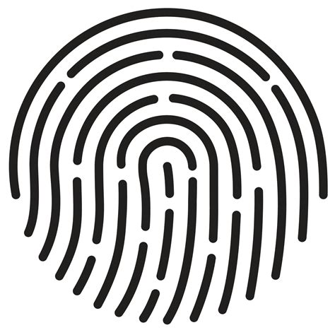 Fingerprint. ID app icon. 20124359 Vector Art at Vecteezy