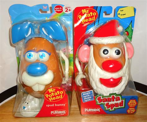 2 Mr Potato Head Santa Spudspud Bunny Blue Easter 2007 Ages 2