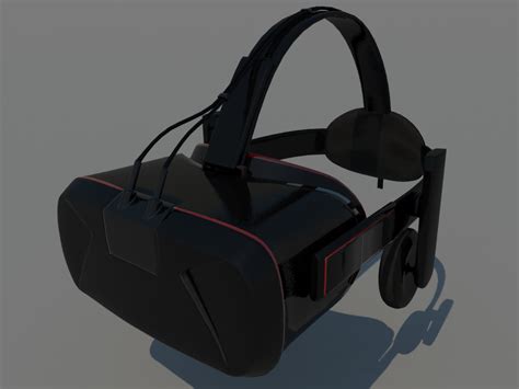 Vr Headset 3d Model Black Red Realtime 3d Models World
