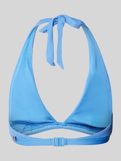 Tommy Hilfiger Bikini Oberteil Mit Neckholder Blau Online Kaufen